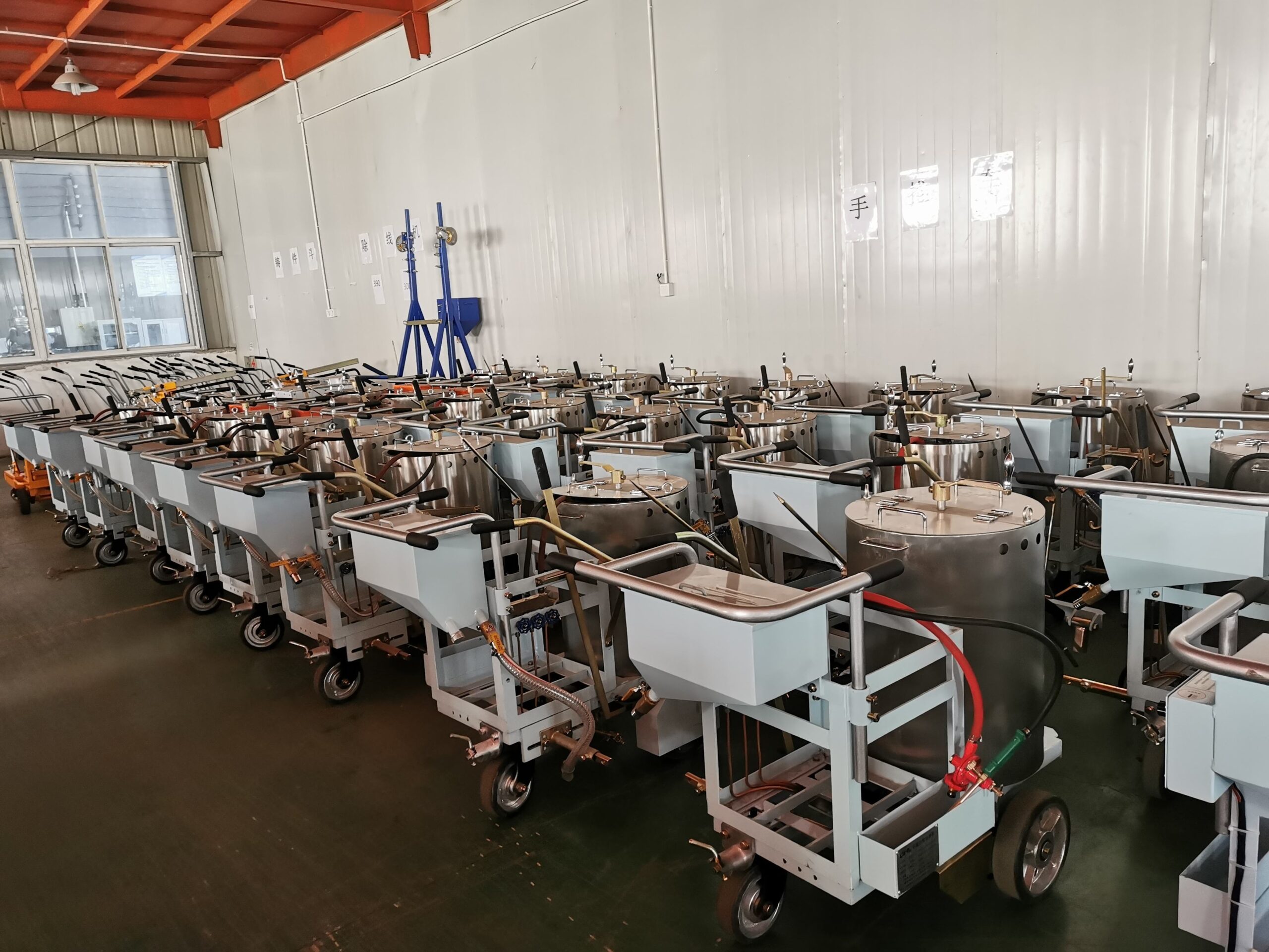 Manual thermoplastic road marking paint machine marking equipment