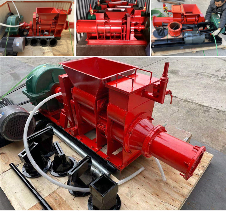 Automatic Vacuum Bricks Extruder Soil Mud Ceramic Earth Red Solid Tile