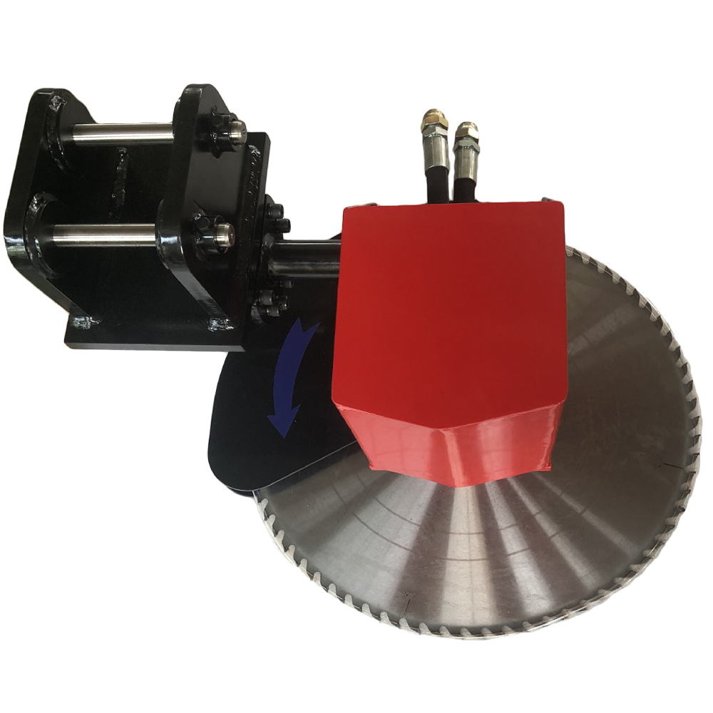 Hydraulic Tree Saw Mulcher Saw Head for Excavator Wood Chipper Forestry