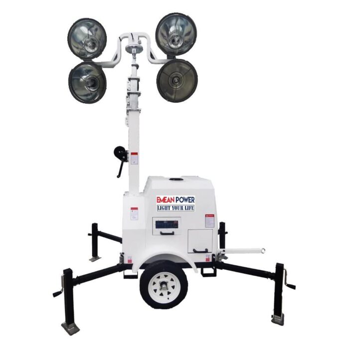 Construction Portable LED Mobile Flood Tower Diesel Light Tower