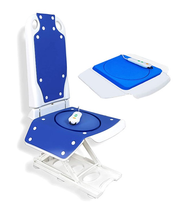 Battery Operated Reclining Electric Bath Lift chair with Safe swivel