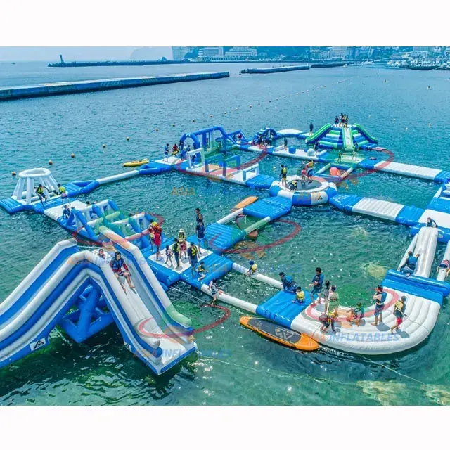 Inflatable floating best sale water park