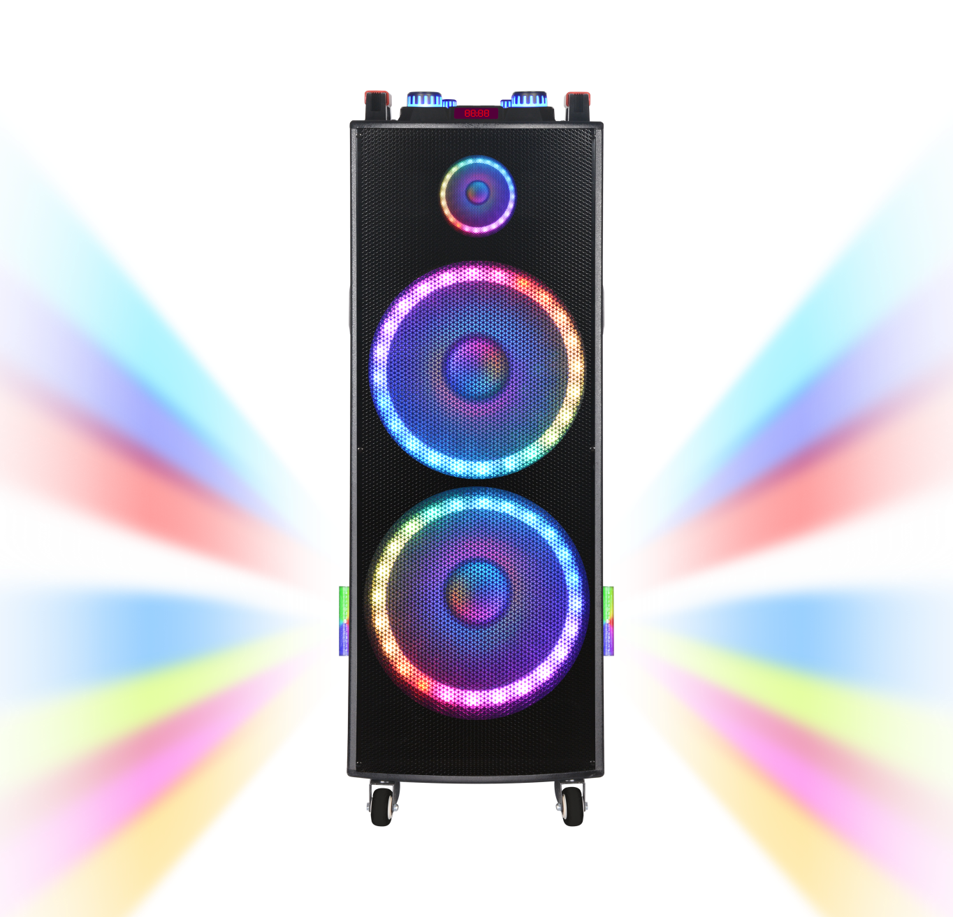 Luxury High Power bt speaker Portable Colorful Led Loudspeaker Cool
