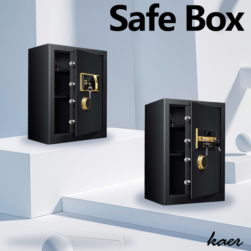 Electronic Money Safe Cash Box Jewelry Steel Secret Fingerprint Smart Safe Lock Box For Home
