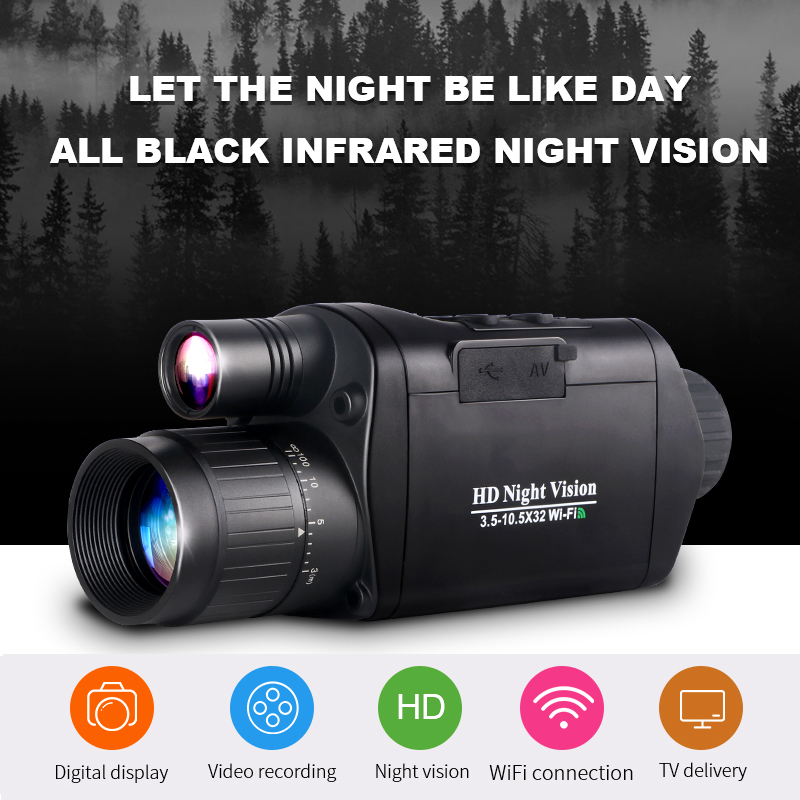 1000 Feet NOHAWK Thermal Scope Night Vision Hunting Spotting Scope