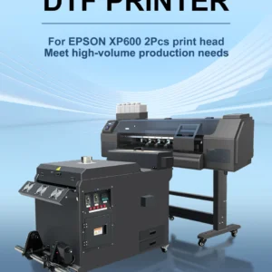 Fully automatic Printer bundle 24" inkjet printers dtf 60cm 2 heads dtf printer for heat transfer pet film t-shirt printing