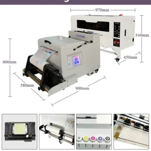 Baysoon popular CE digital dtf a3 30cm i3200 dtg tshirt printing machine garment printer for sale with heat oven