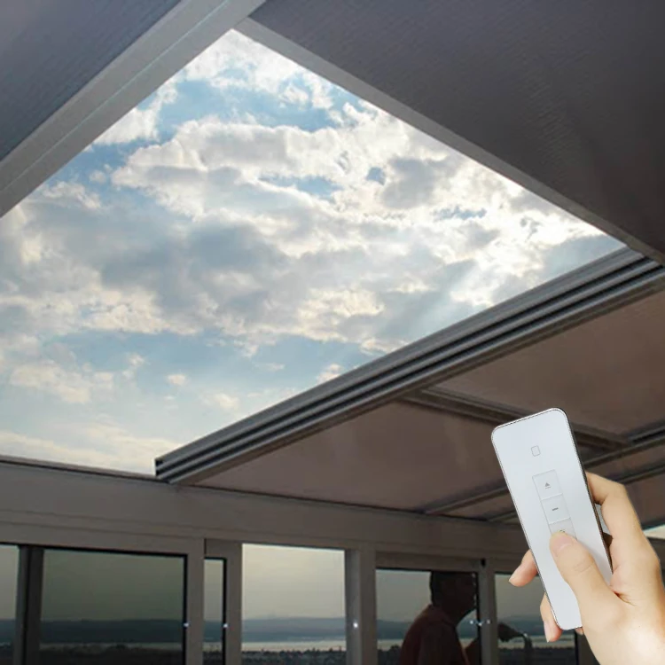 Aluminum Sliding Smart Operable Transparent Glass Skylight American