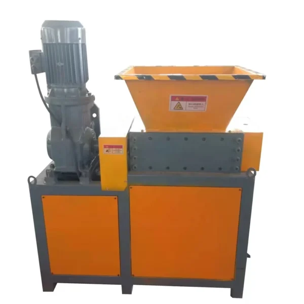 PP PE PVC Scrap Metal Double Shaft Shredder Recycling Machine